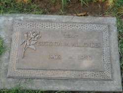 Eugenia Mary “Jean” <I>Armstrong</I> Allender 