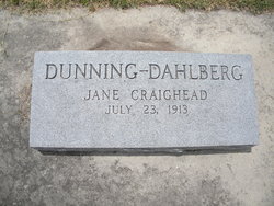 Jane Craighead <I>Dunning</I> Dahlberg 