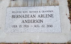 Bernadean Arlene Anderson 