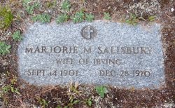 Marjorie Mildred <I>Coombs</I> Salisbury 