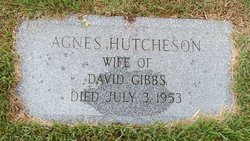 Agnes <I>Hutchinson</I> Gibbs 
