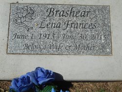 Lena Frances <I>Mayes</I> Brashear 