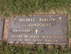 Mildred L. <I>Lundquist</I> Barlow 