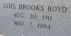 Lois <I>Brooks</I> Boyd 