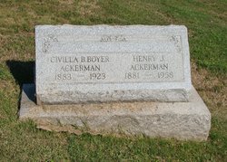 Mrs Civilla Bertha Bell <I>Boyer</I> Ackerman 