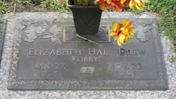 Elizabeth “Libby” <I>Hall</I> Drew 