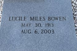 Lucile <I>Miles</I> Bowen 