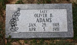 Oliver Blackshear “Easy” Adams 