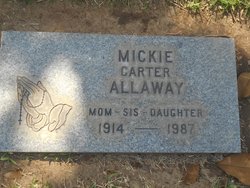 Mildred “Mickie” <I>Carter</I> Allaway 