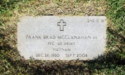 Pfc Frank Brad McClanahan III