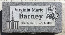 Virginia Marie <I>Stevens</I> Barney 