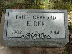 Faith E. <I>Gepford</I> Elder 