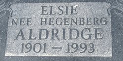 Elsie <I>Hegenberg</I> Aldridge 