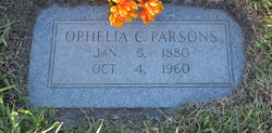 Ophelia Cornelia “Neely” <I>Carter</I> Parsons 