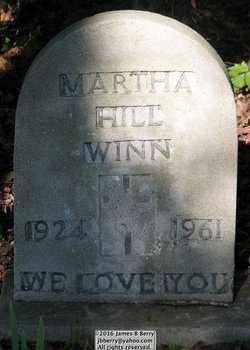 Martha <I>Hill</I> Winn 