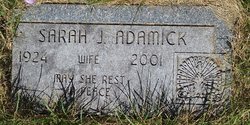 Sarah Jane “Sally” <I>McDonald</I> Adamick 