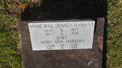 Annie Will <I>Denney</I> Harkins 