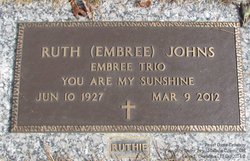 Ruth Alice <I>Embree</I> Johns 