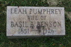 Leah <I>Pumphrey</I> Benson 