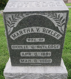 Martha V. <I>Bixler</I> Rutledge 