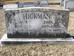 Emma L. <I>Dickey</I> Hickman 