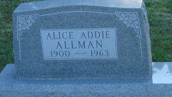 Alice Addie Allman 
