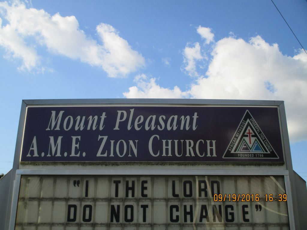 Mount Pleasant AME Zion Church Cemetery