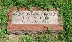 Rose Marie <I>Ortwig</I> Hennig 