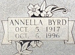 Annella Byrd <I>Bowman</I> Anderson 