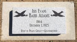 Isis <I>Evans</I> Babb Adams 