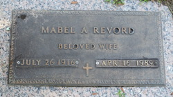 Mabel A. <I>Grindle</I> Revord 