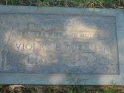 Violet Ernestine <I>Rhodes</I> Dukes 