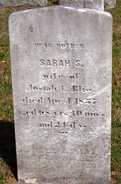 Sarah S. <I>Butler</I> Bliss 
