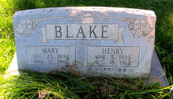 Mary <I>Richards</I> Blake 