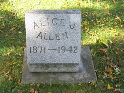 Alice J “Allie” <I>Manuel</I> Allen 