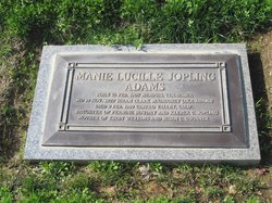 Manie Lucille <I>Jopling</I> Adams 