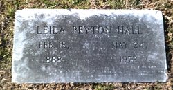 Leila <I>Stevens</I> Peyton Hall 