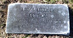 Emma E <I>Lindsey</I> Peyton 