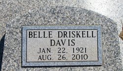 Belle <I>Driskell</I> Davis 