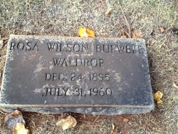 Rosa Wilson <I>Burwell</I> Waldrop 