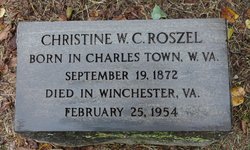 Christine Washington <I>Chew</I> Roszel 