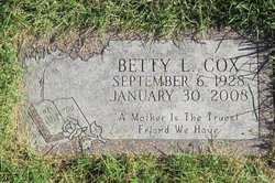 Betty Levina <I>Helm</I> Cox 