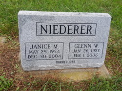 Janice Maxine <I>Rentschler</I> Niederer 
