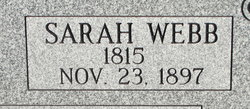 Sarah Jane “Sally” <I>Webb</I> Clark 
