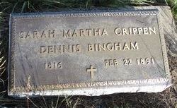 Sarah Martha <I>Crippen</I> Bingham 