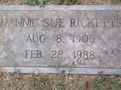 Nannie Sue Ricketts 