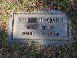 Esther Julia <I>Leffler</I> Adams 