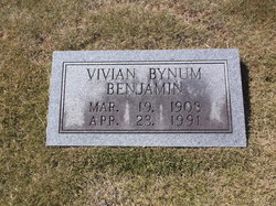 Vivian <I>Bynum</I> Benjamin 