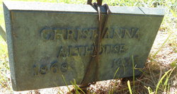 Christianna “Anna” Althouse 