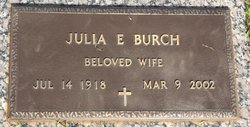 Julia Elizabeth <I>Edmondson</I> Burch 